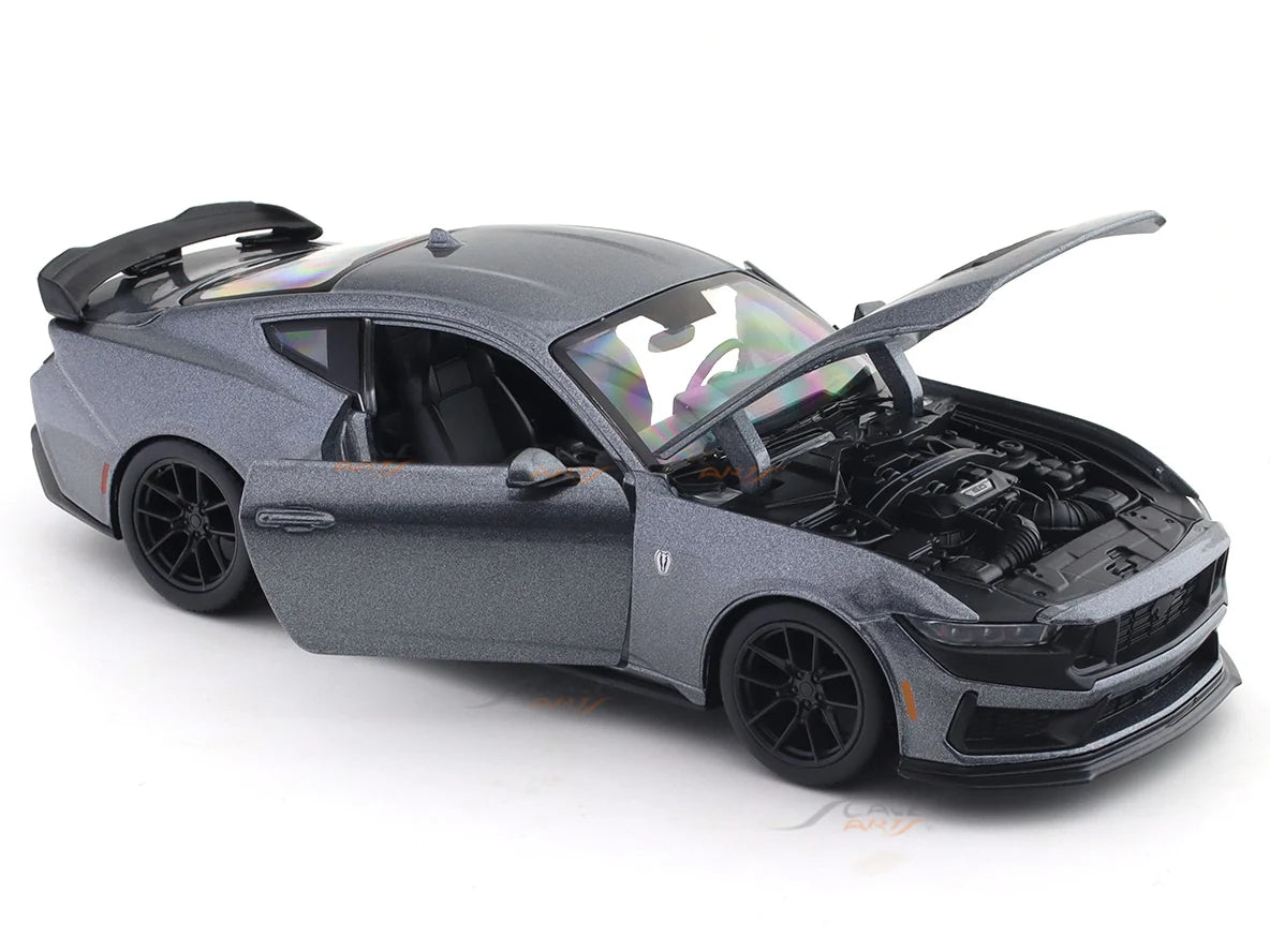 2024 Ford Mustang Dark Horse Grey Acrylic Case 1:24 MAISTO Licensed