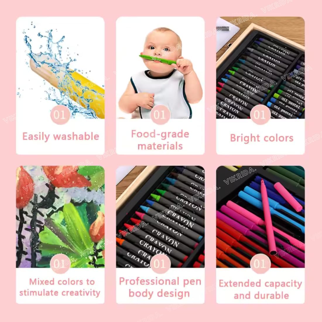 100+ Pcs BOYS Theme Drawing and Painting Kit