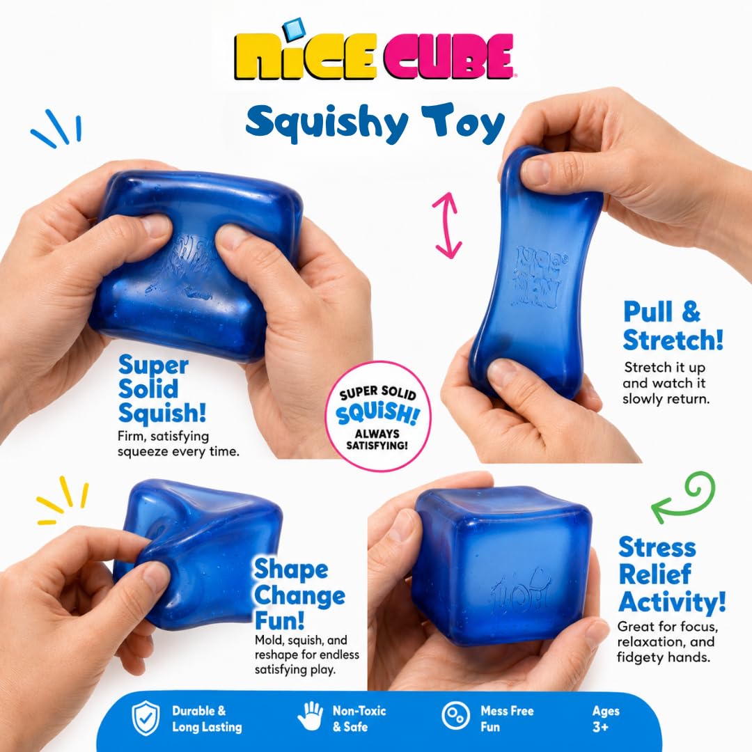 Nee Do Squishy Toy Ice Cube Style Stress Ball