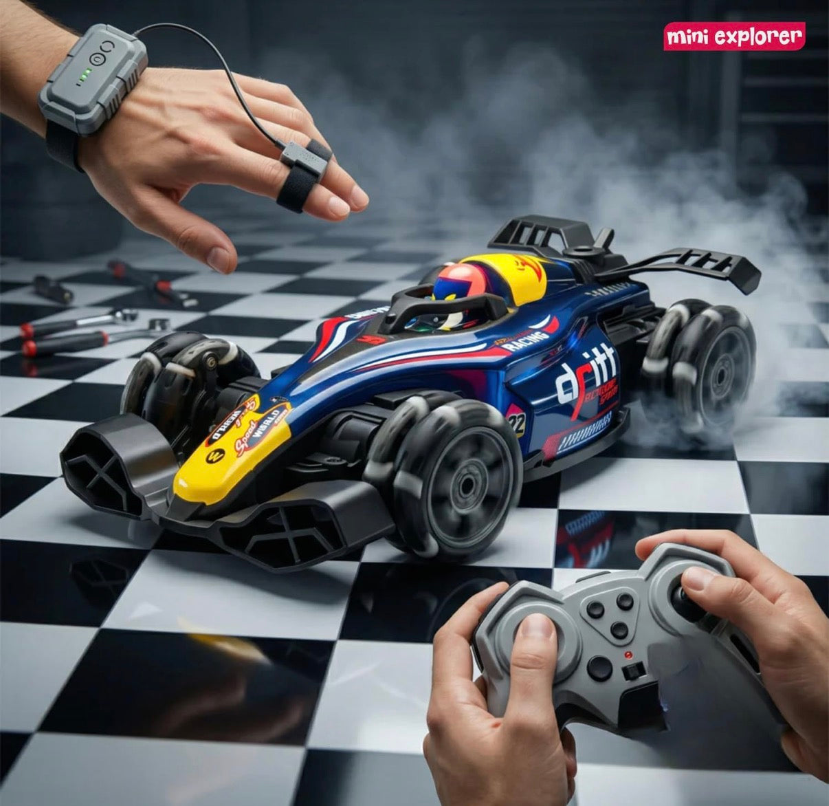 F1 Drift Racer — Gesture & Remote Control