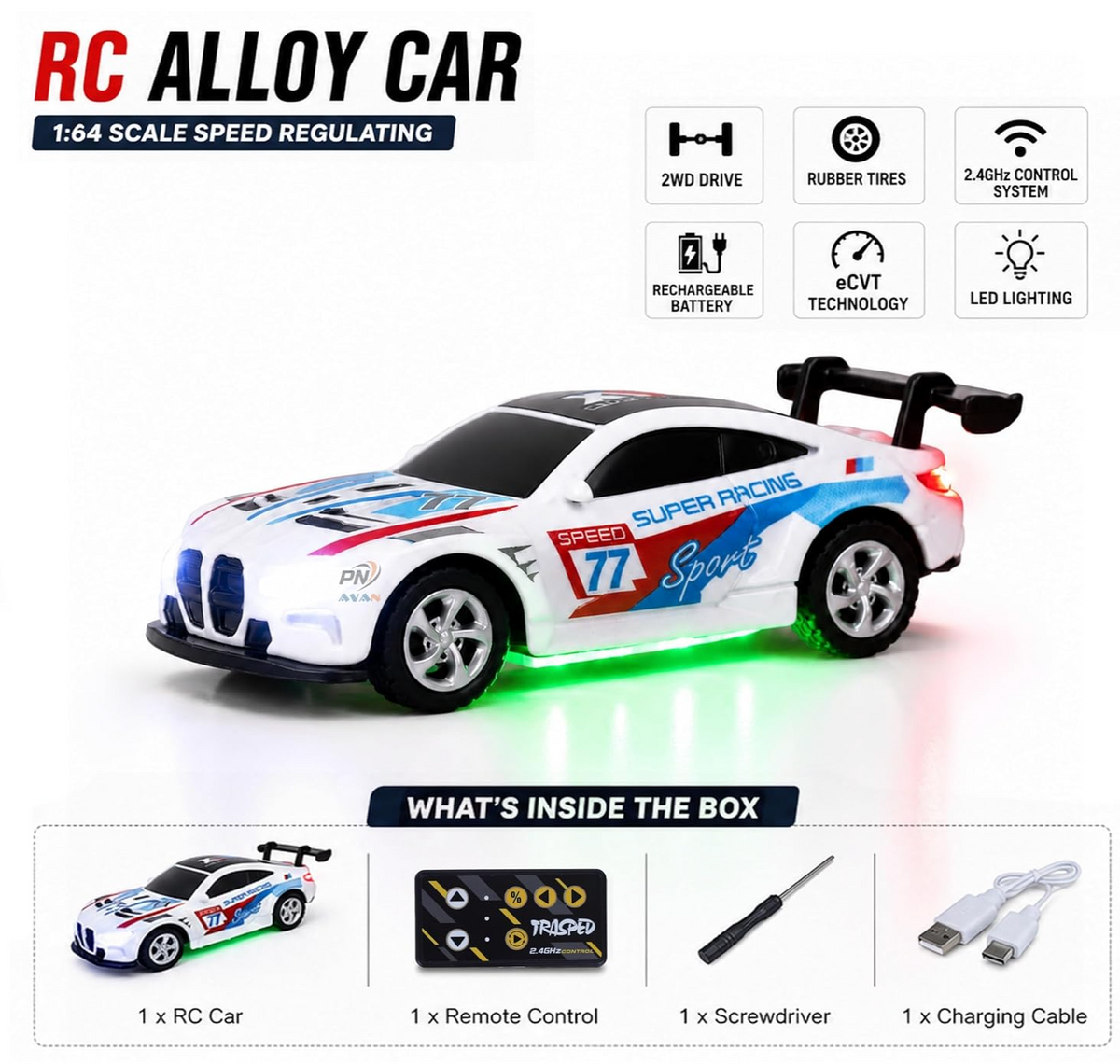 Mini RC Car for Kids with App & Remote Control