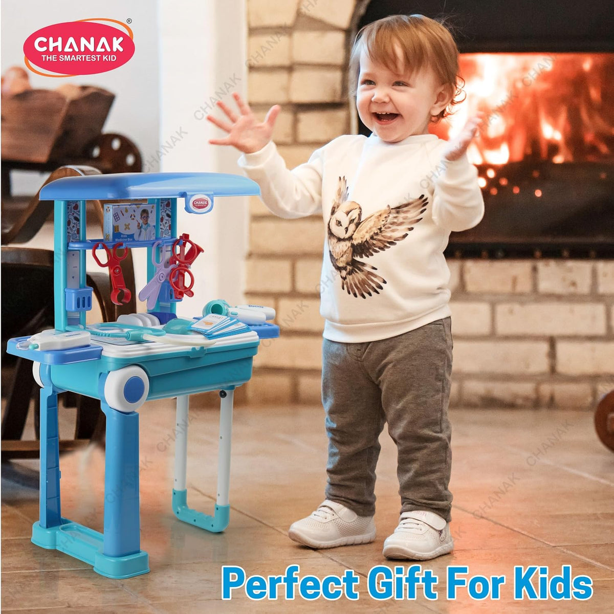 Premium Doctor Set Trolley for Kids — 10 Pieces