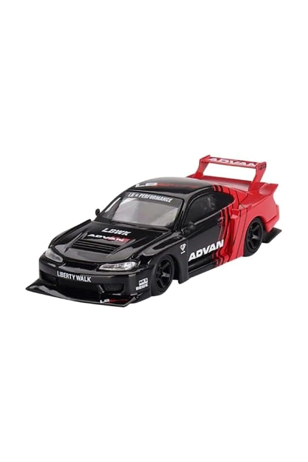 Mini GT Nissan Silvia S15 ADVAN angle