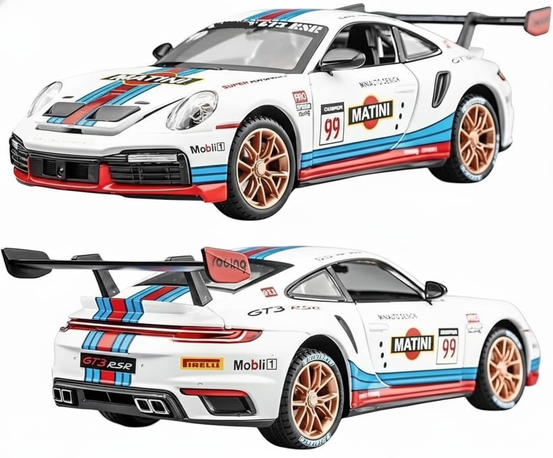 Porsche 911 GT3 RSR Turbo S 1:24 Diecast Model Car