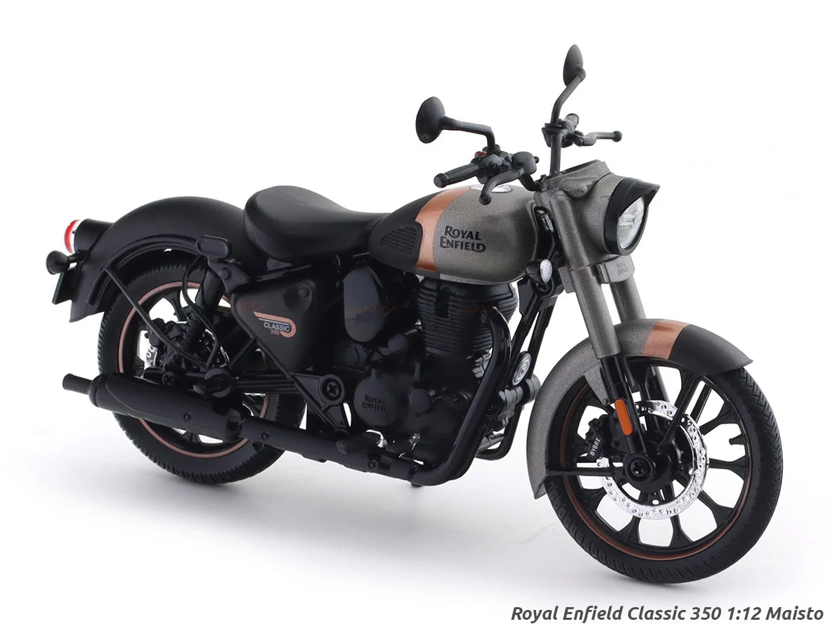 Royal Enfield Classic 350 Gun Grey 1:12 Maisto licensed diecast scale model bike
