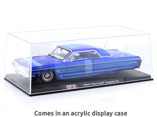 1964 Chevrolet Impala SS Custom with Acrylic Case 1:24 Maisto Licensed Diecast Model Car