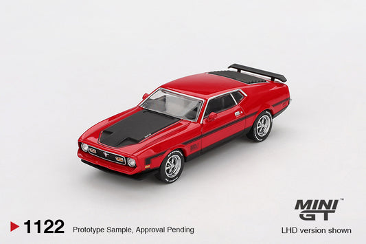 IMP MINI GT BLISTER PACK FORD MUSTANG MACH1 1971 RACE RED