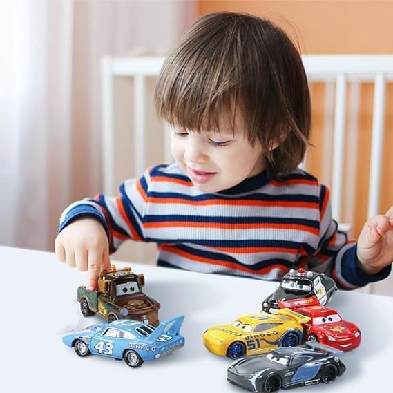 Mini Metal Die Cast Car Set of 6 Toy Vehicle Play Set