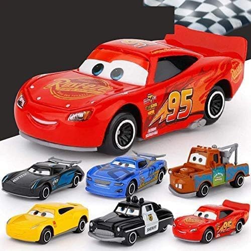 Mini Metal Die Cast Car Set of 6 Toy Vehicle Play Set