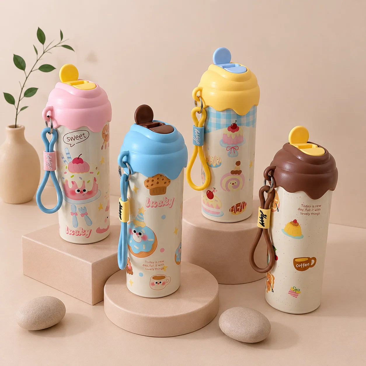 ICE CREAM INSULATED SIPPER BOTTLE