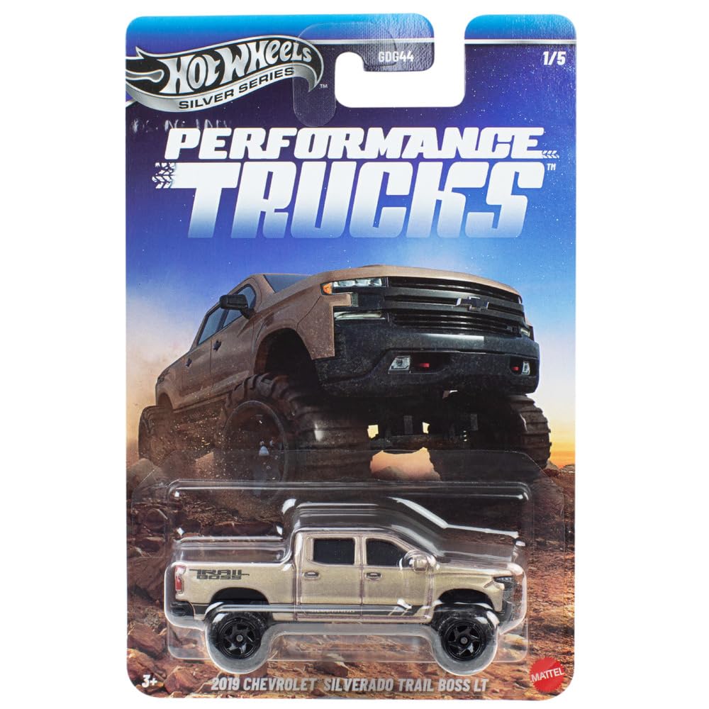 Set Of 5 Hotwheels Silver Series Performance Trucks.
