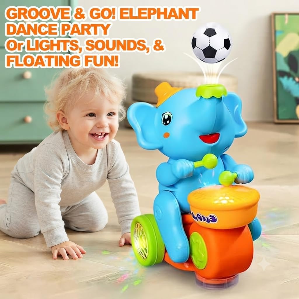 Drummer Elephant Levitating Ball Toy
