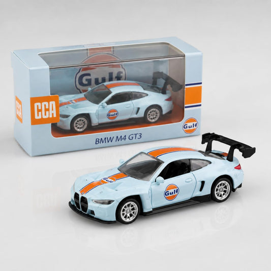 CCA BMW M4 GT3 Gulf 1:64 Officially Licensed Premium Die Cast Metal Car
