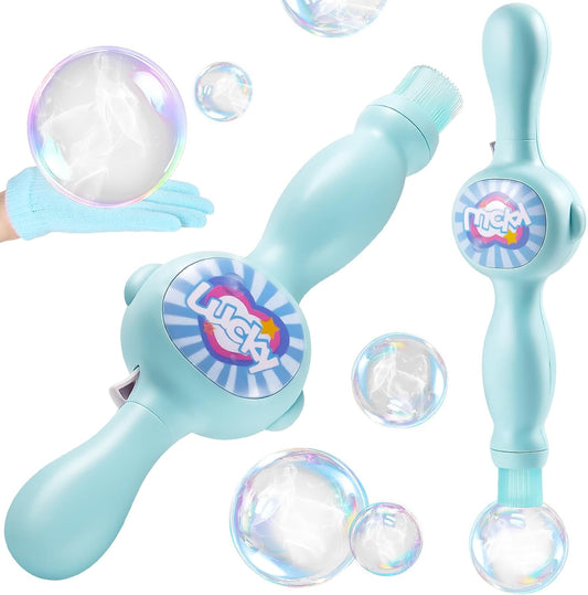 Fog Bubble Machine for Kids, Smoke Bubble Fog Wand with Gloves