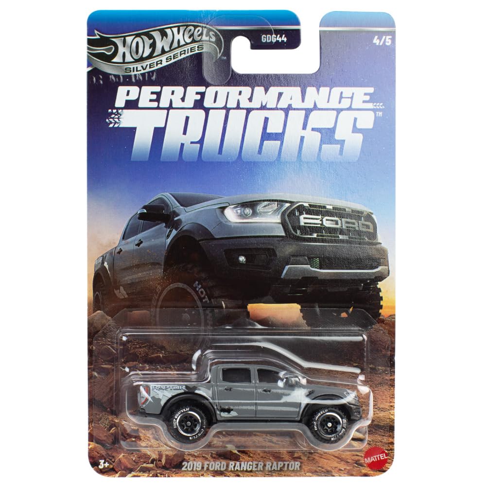 Set Of 5 Hotwheels Silver Series Performance Trucks.
