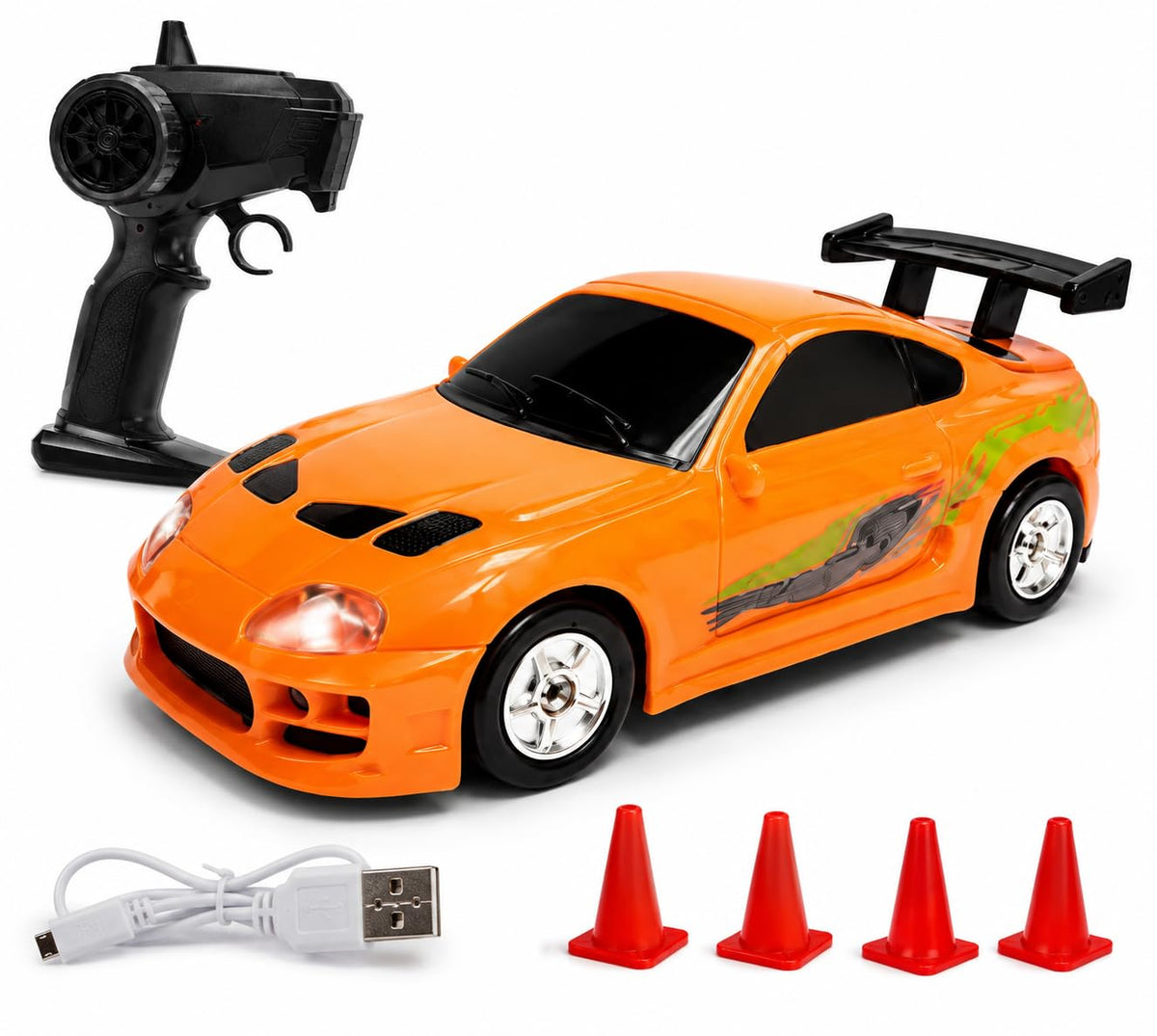1:64 SCALE REMOTE CONTROL TOYOTA SUPRA OFFICAL LICENSED DRIFT CAR (FAST & FURIOUS)