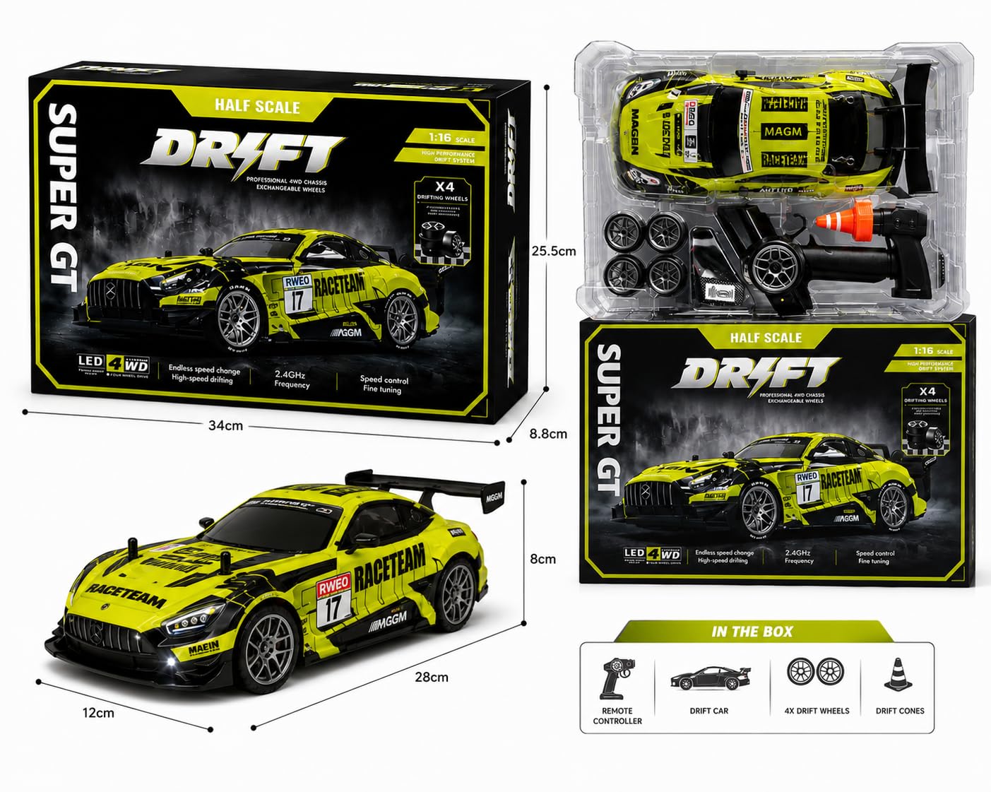 RC Drift Car 1:16 Scale