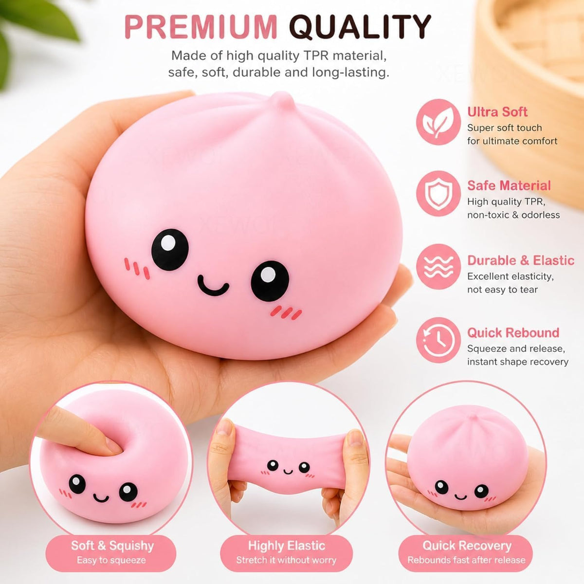 1Pc Dumpling Squishy Stress Ball