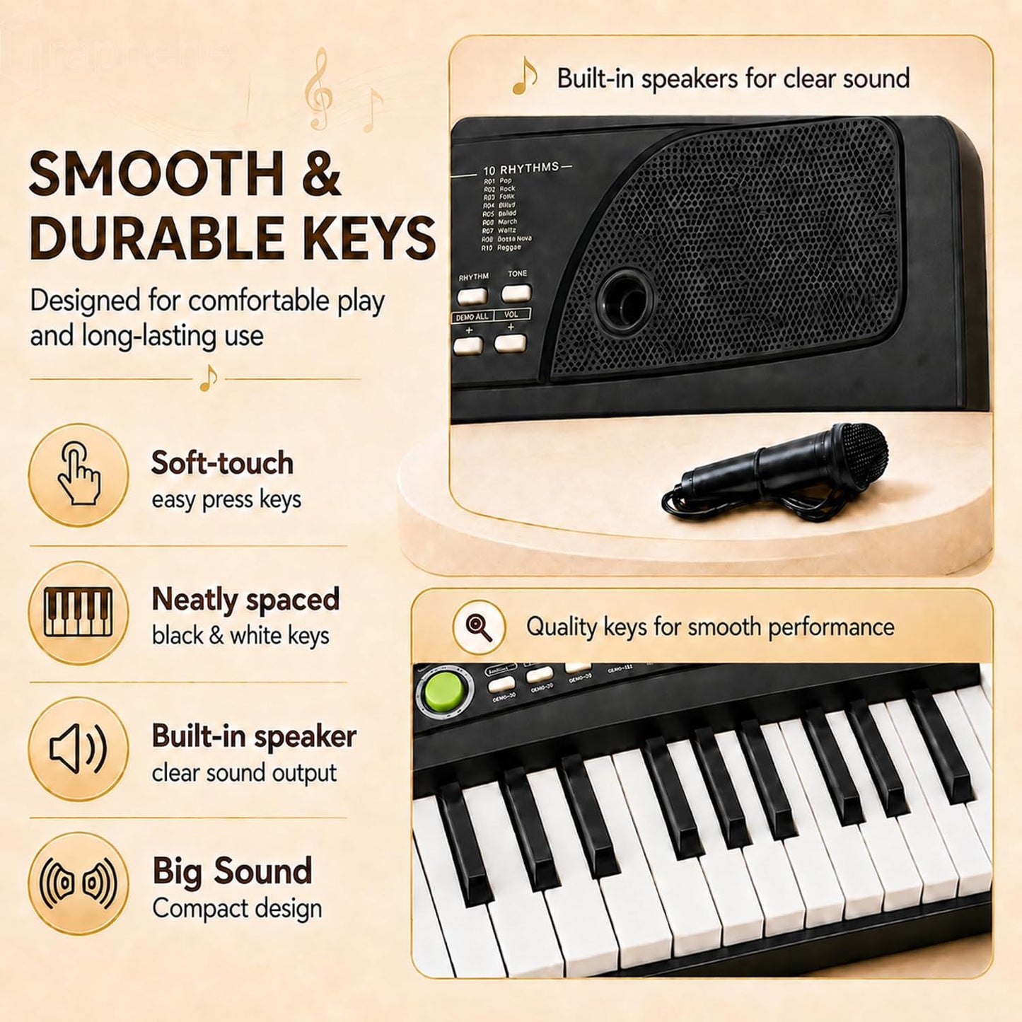 PIANO 49 KEYS FOR KIDS