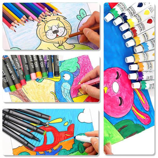 100+ Pcs GIRLS Theme Drawing and Painting Kit