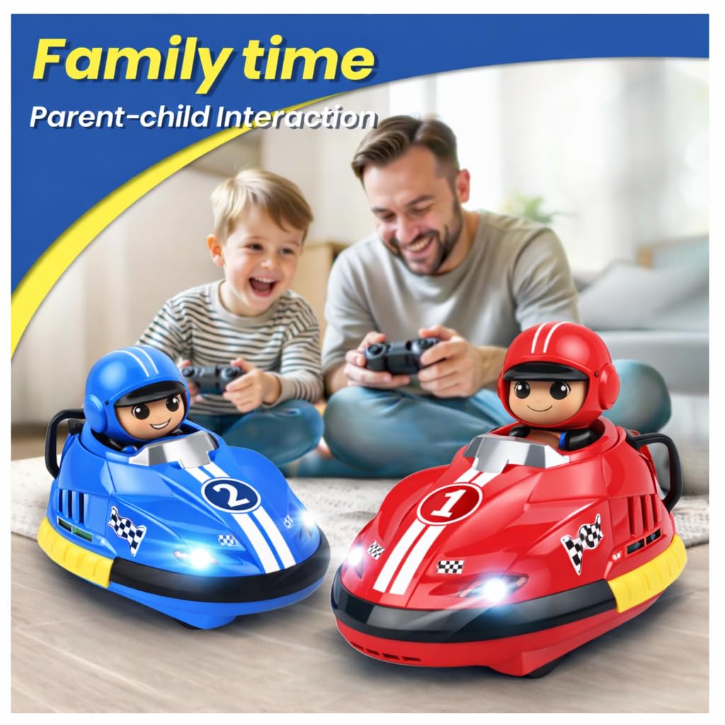 2-Player RC Bumper Cars Set