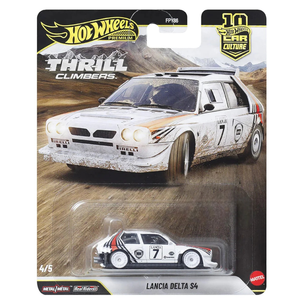 Set Of 5 Hot Wheels Premium Car Culture Collectible Toy Car, 1:64 Scale Die-Cast
