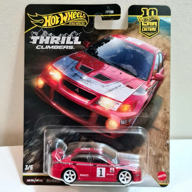 Set Of 5 Hot Wheels Premium Car Culture Collectible Toy Car, 1:64 Scale Die-Cast