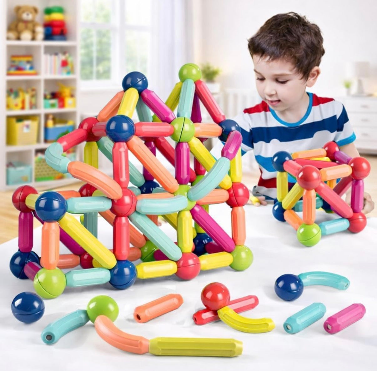 Magnetic Building Blocks — 36 Pieces