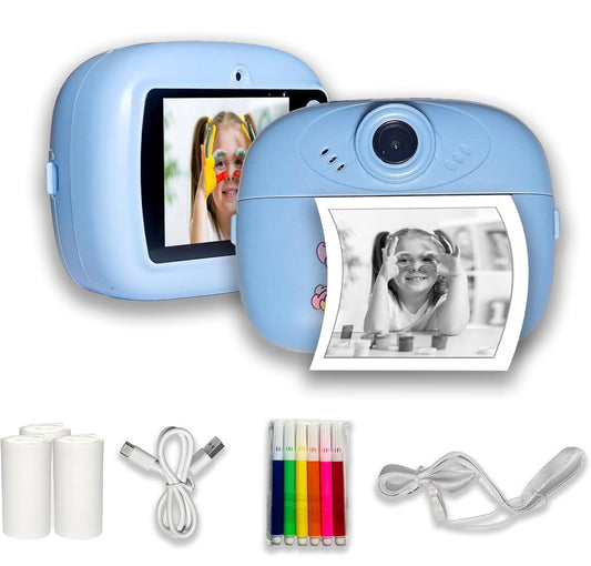 Instant Print Kids Camera — 1080P HD with Built-in Printer