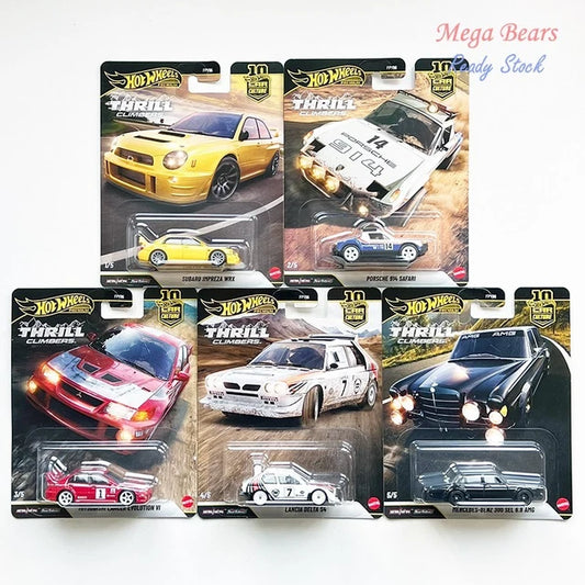 Set Of 5 Hot Wheels Premium Car Culture Collectible Toy Car, 1:64 Scale Die-Cast