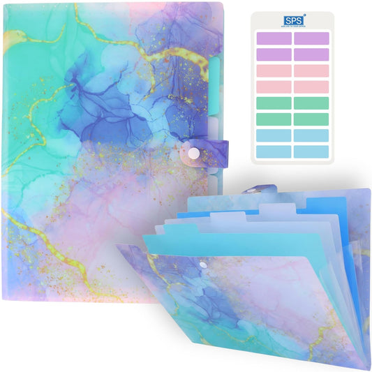 5-Pocket Expanding File Folder Aesthetic Design