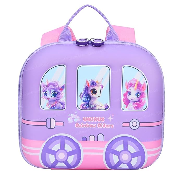 Cute Design Rectangle Shaped Hard-shell Backpack for Kids