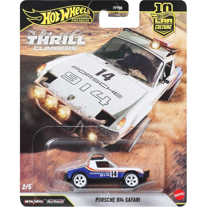 Set Of 5 Hot Wheels Premium Car Culture Collectible Toy Car, 1:64 Scale Die-Cast