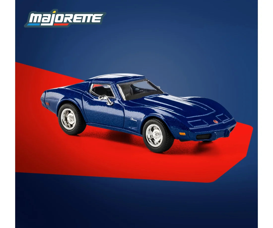 1966 Chevrolet Corvette C3 Blue 1:64 scale model car - Majorette Collection