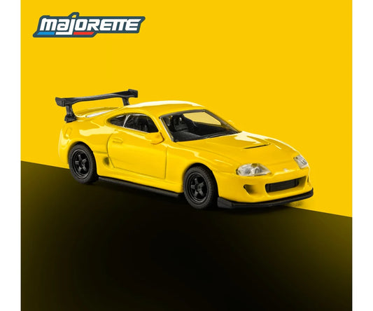 1995 Toyota Supra Yellow 1:64 scale model car - Majorette Collection