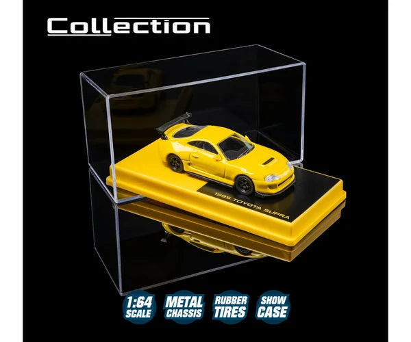 1995 Toyota Supra Yellow 1:64 scale model car - Majorette Collection