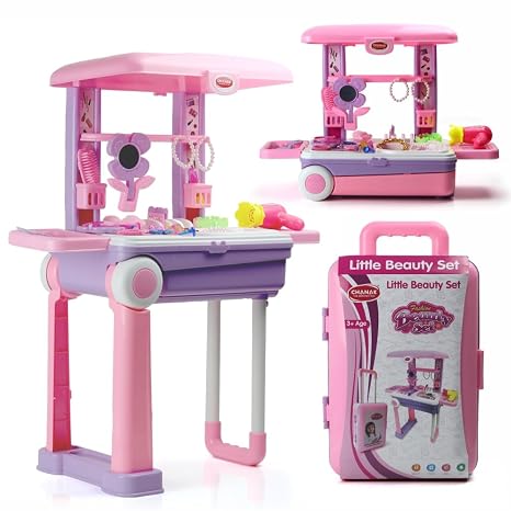 Beauty Set Suitcase on Wheels — 3-in-1 Trolley