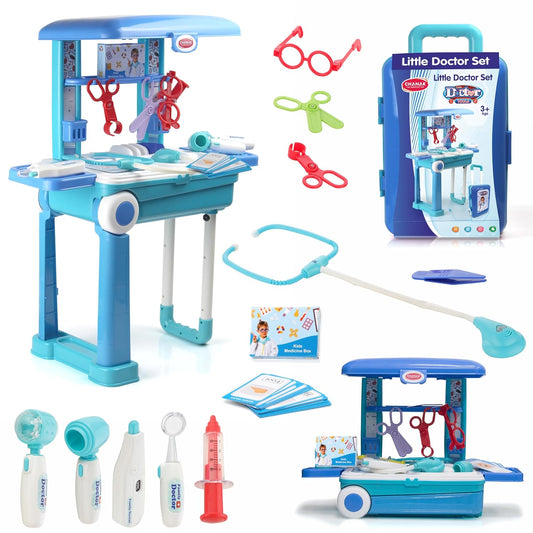 Premium Doctor Set Trolley for Kids — 10 Pieces