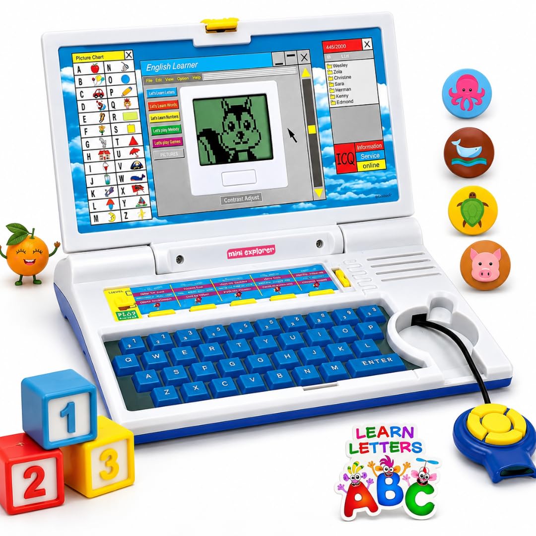 Educational Computer Laptop Toy — with Music & Games