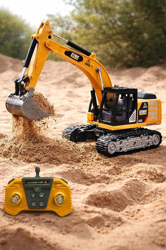 3-in-1 RC Excavator toy digging
