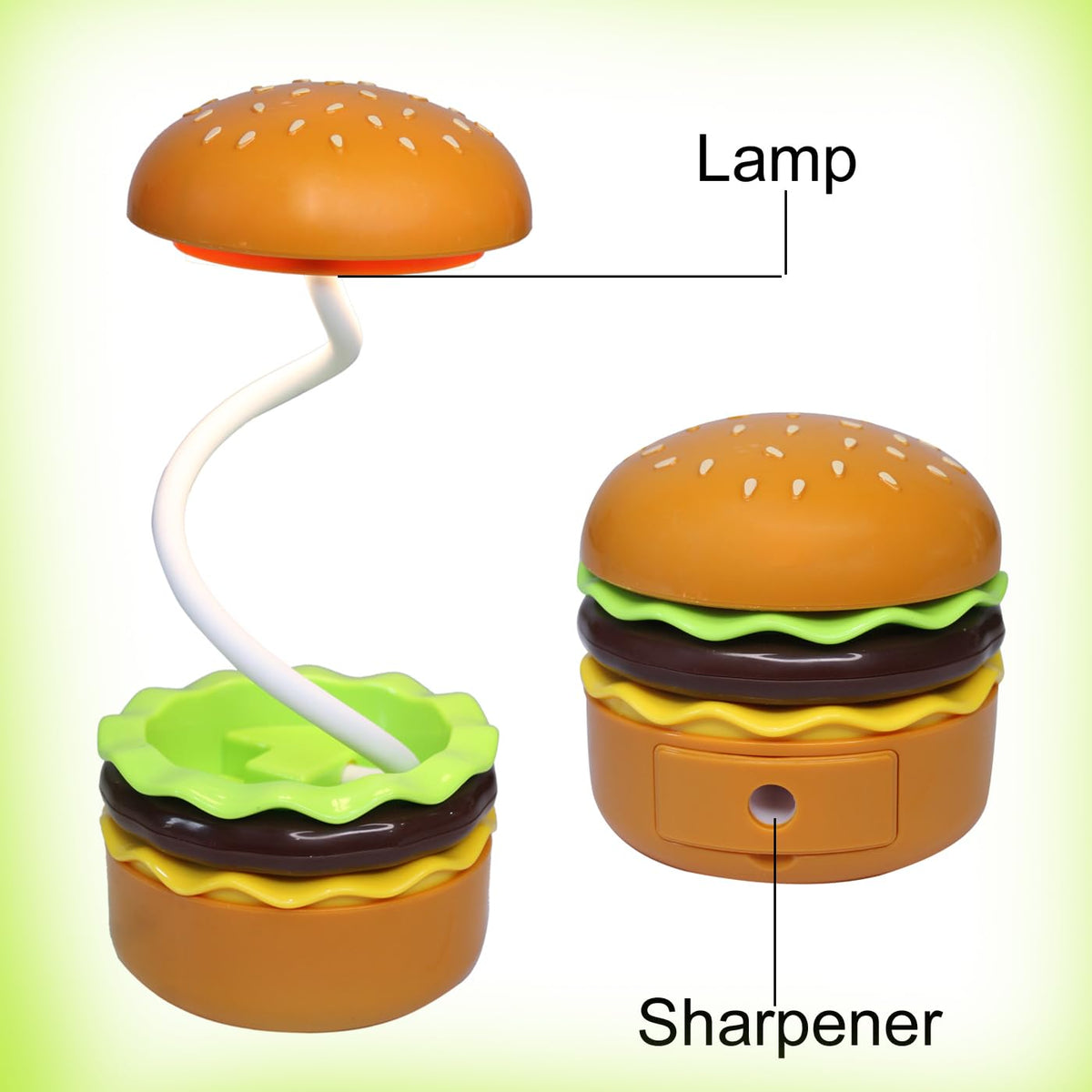 Burger Design Table Night Lamp - angle 3