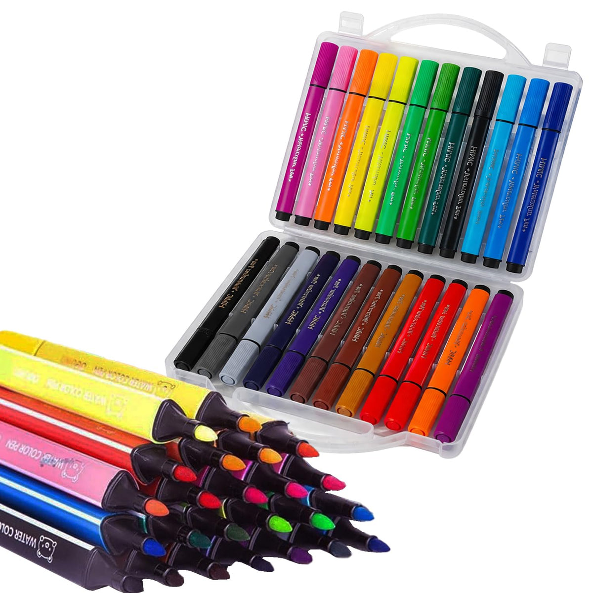 Washable Watercolor Pens Set 24pc - angle 2