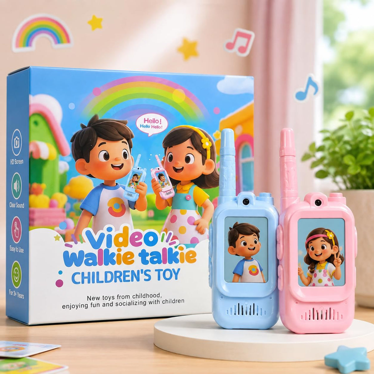 Video Calling Walkie Talkie Toy Set — Pack of 2